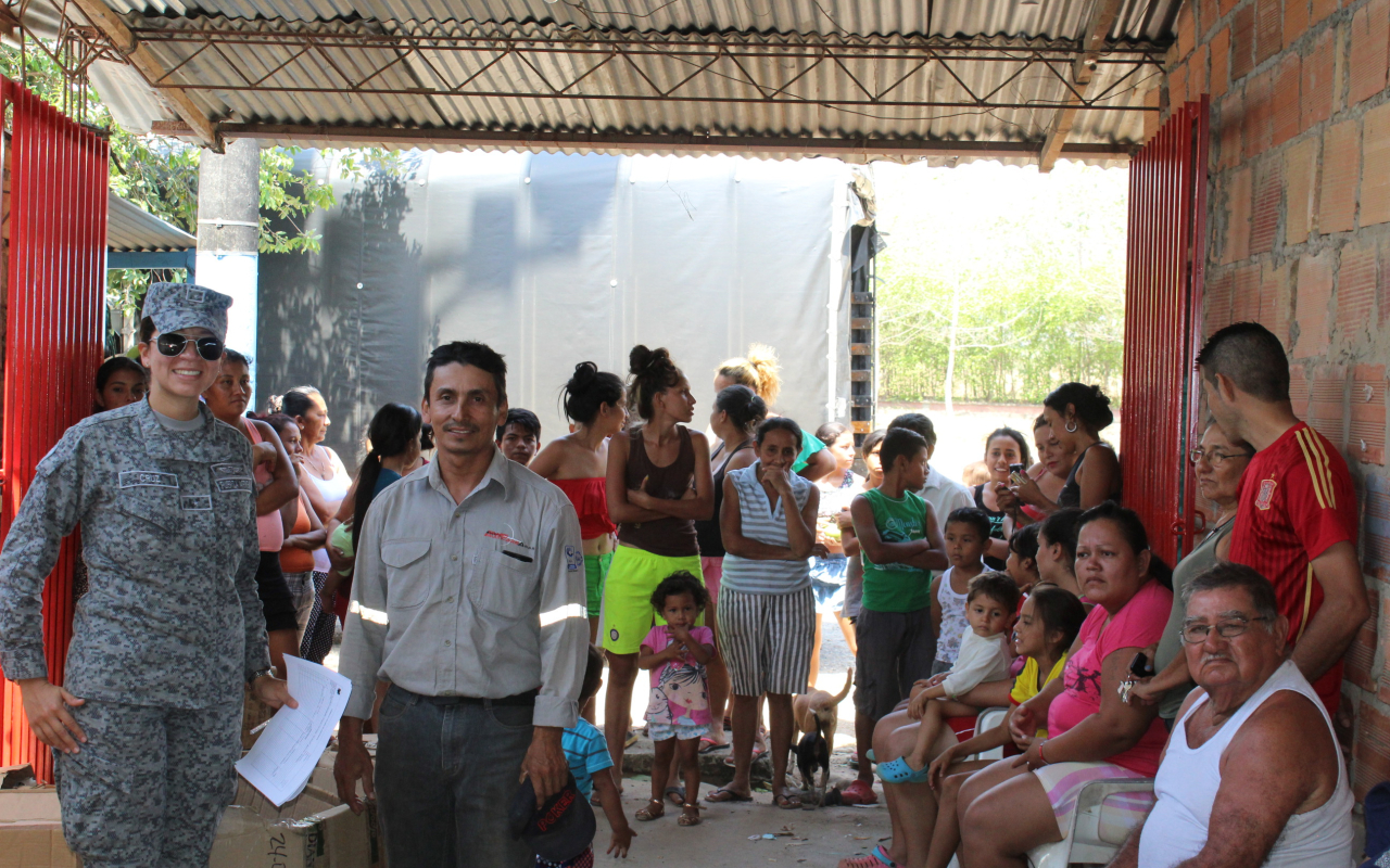 GACAS realizó donaciones al barrio la Esmeralda en Yopal
