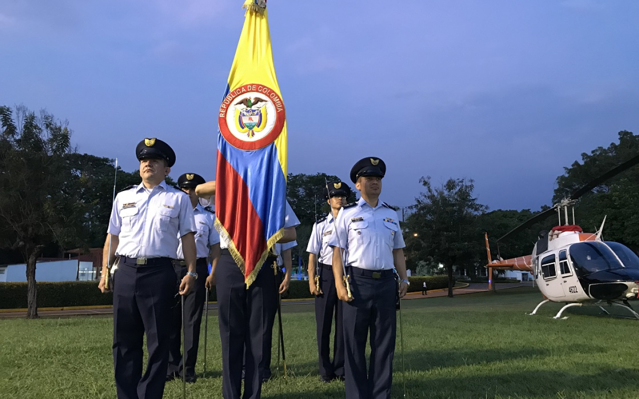 CACOM 4 realizó ceremonia militar en homenaje a los 99 años de la Fuerza Aérea Colombiana