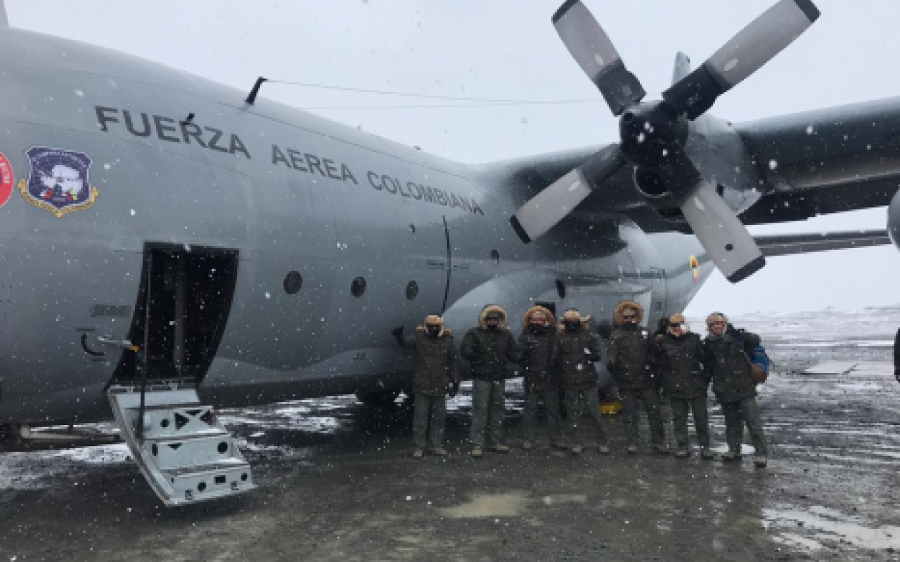 Hércules C-130 regresó a Colombia en la culminación de la III Campaña Antártida