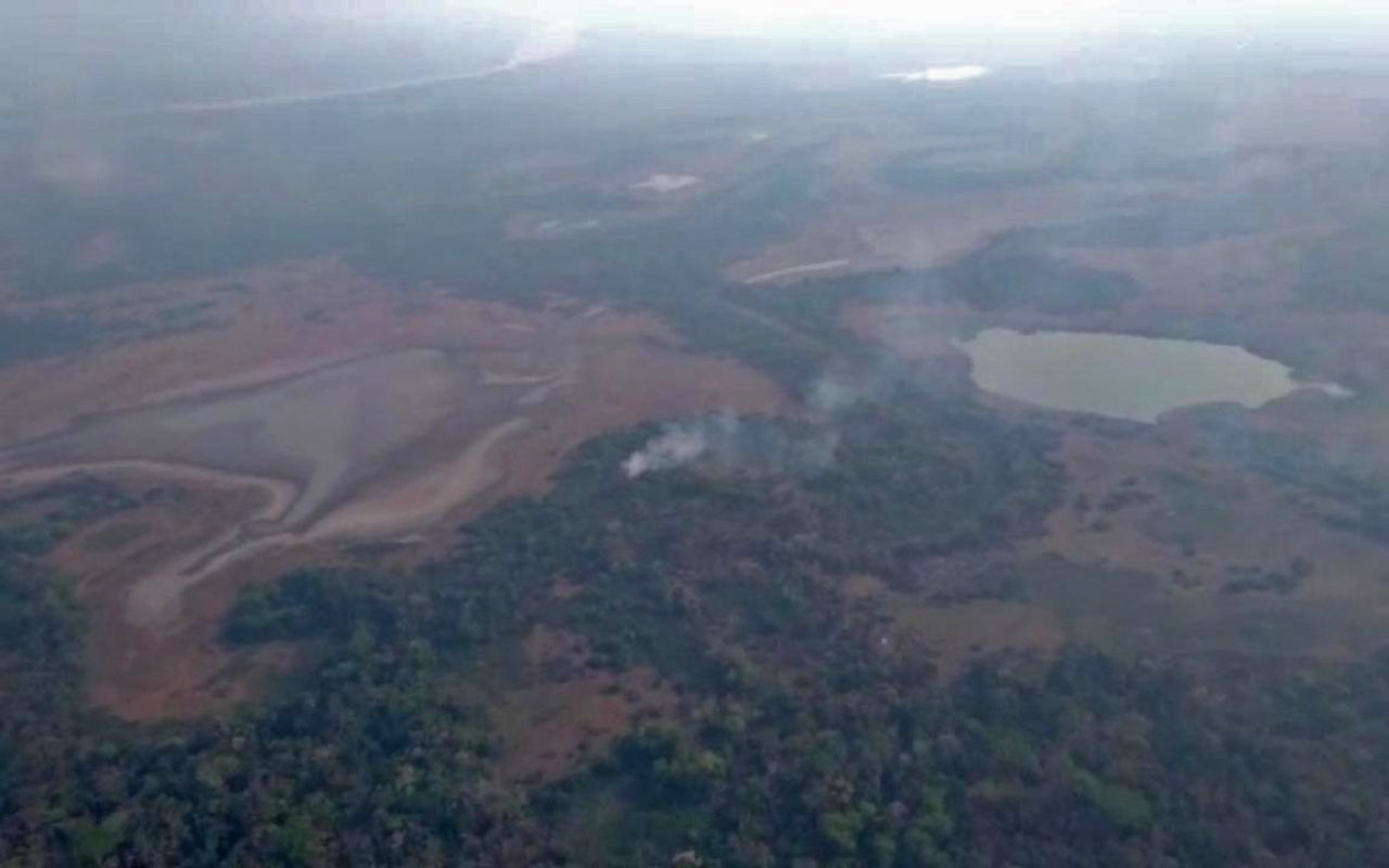 La Fuerza Aérea apoyó la extinción de incendios en el departamento de Bolívar