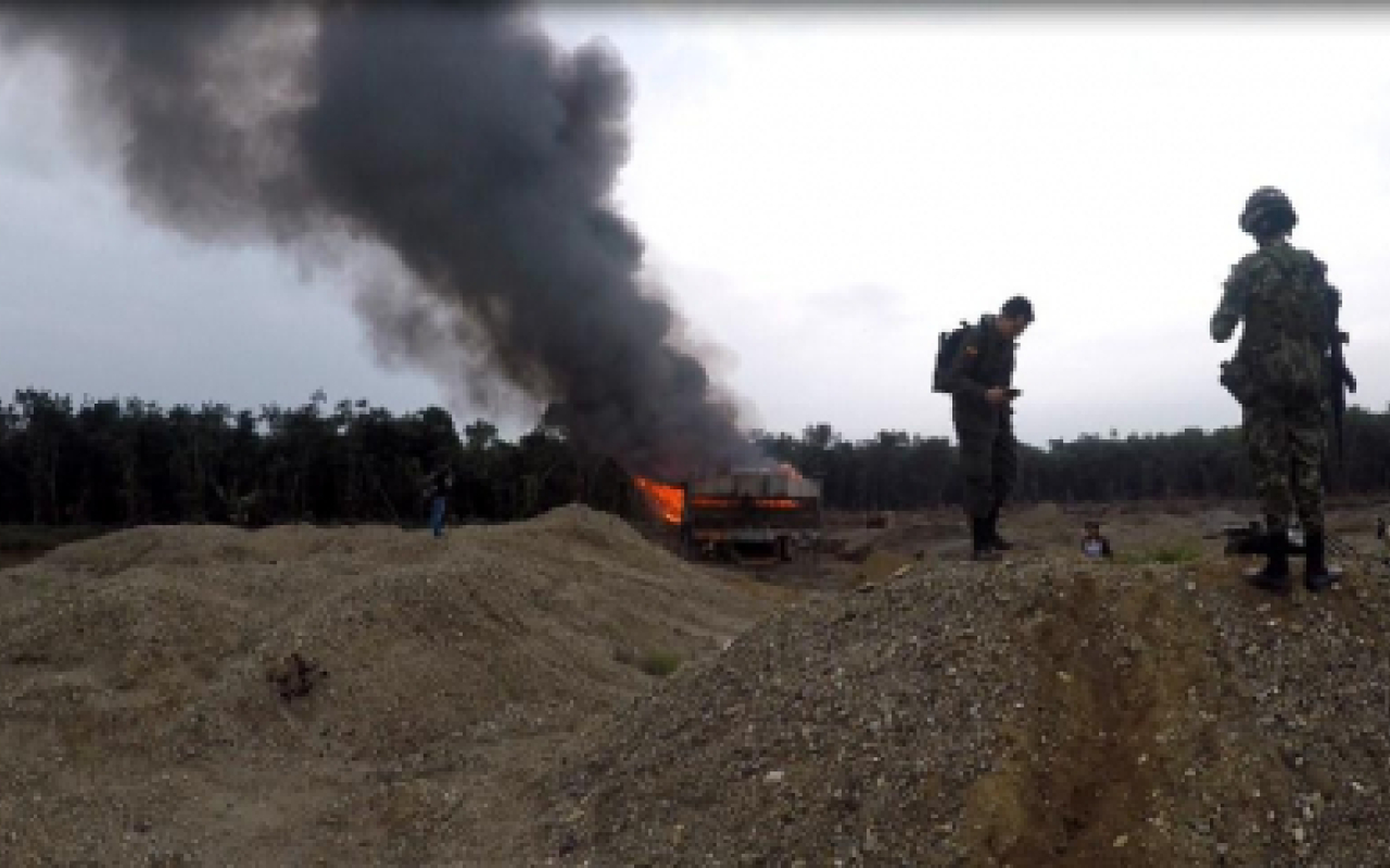 En operación militar fueron afectadas las finanzas del Clan del Golfo en Chocó