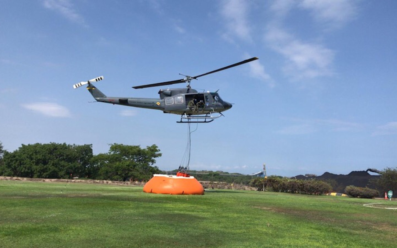 Se realiza extinción de incendios en cercanías a Santa Marta
