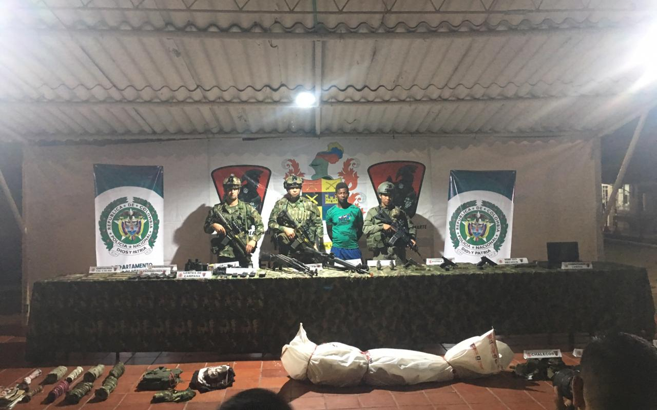 Se neutralizó el cabecilla del Frente Alfredo Gómez Quiñónez del grupo armado organizado ELN