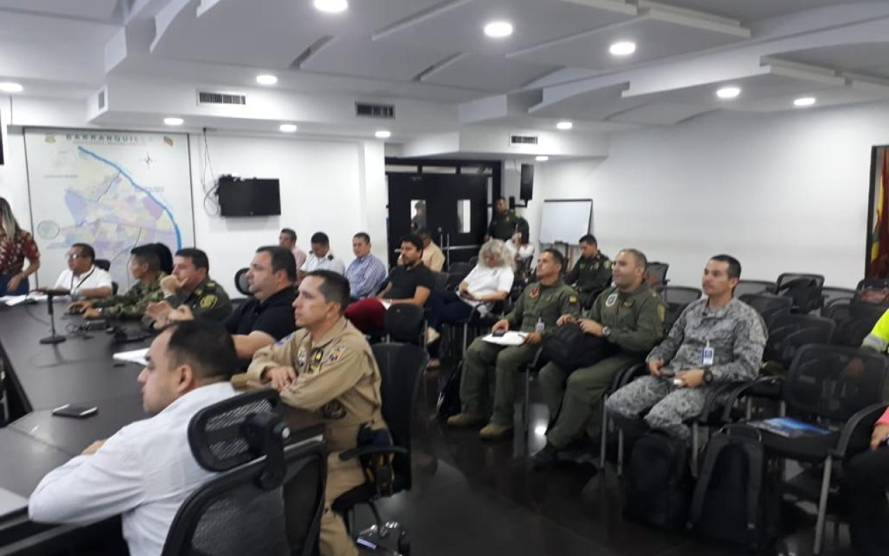 Comando Aéreo de Combate No 3 participa en Consejo de Seguridad en Barranquilla