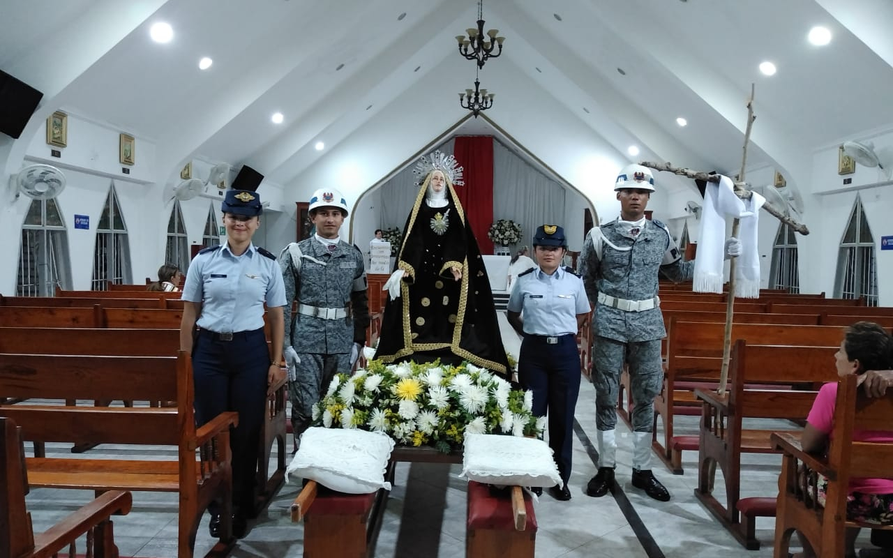 El Grupo Aéreo del Caribe, participó en eventos culturales y religiosos durante la Semana Mayor