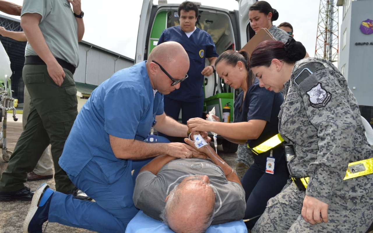 Pacientes del Amazonas fueron transportados un avión de la Fuerza Aérea Colombiana