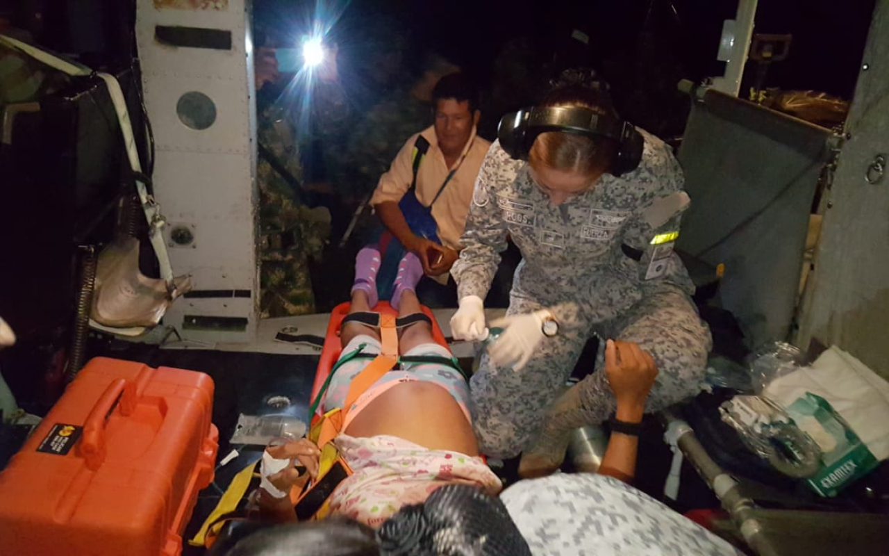 Mujer en trabajo de parto fue trasladada hasta la ciudad de Florencia