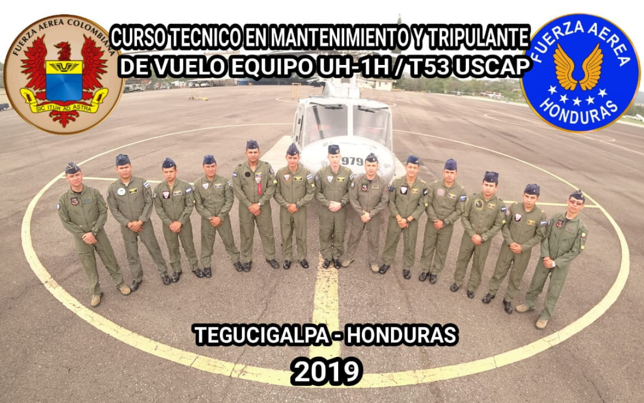 Personal militar de Honduras fueron capacitados en su país por suboficiales de la Fuerza Aérea Colombiana.