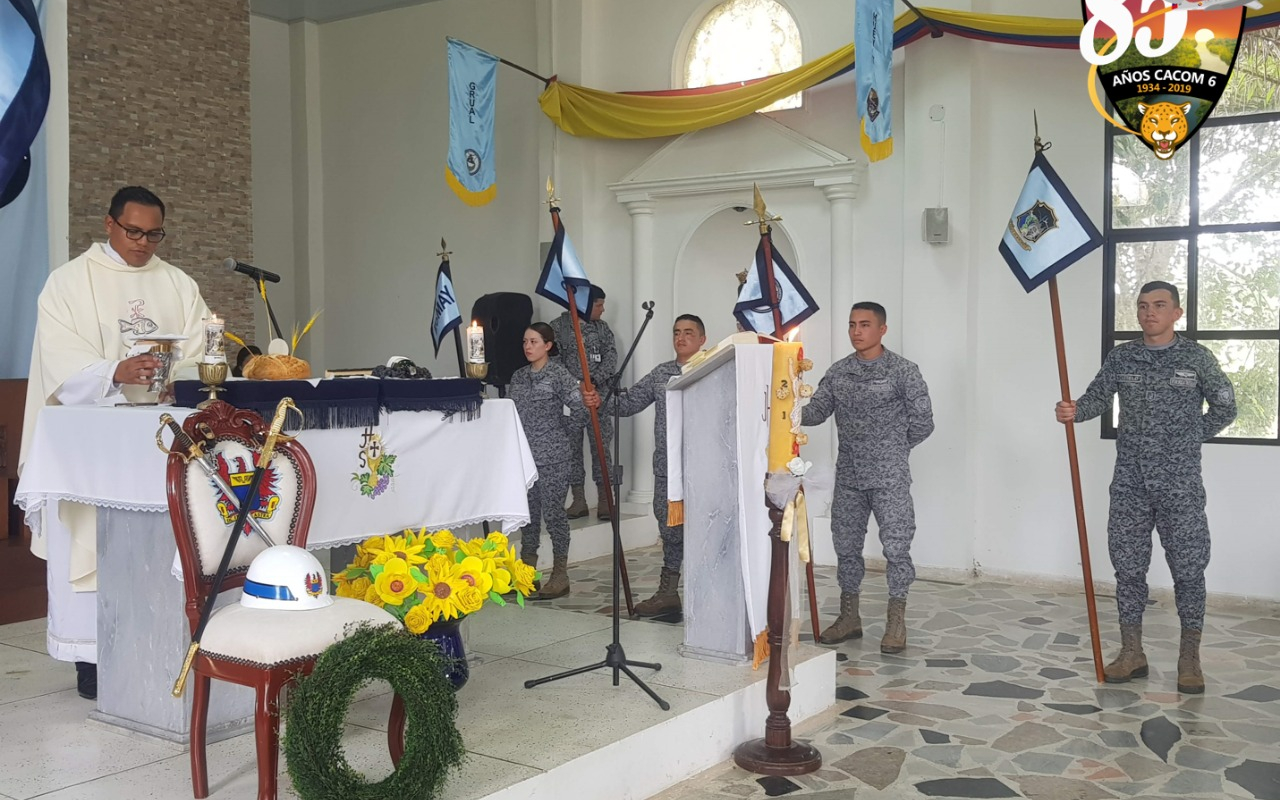 Eucaristía de acción de gracias por el aniversario No 85 del CACOM 6