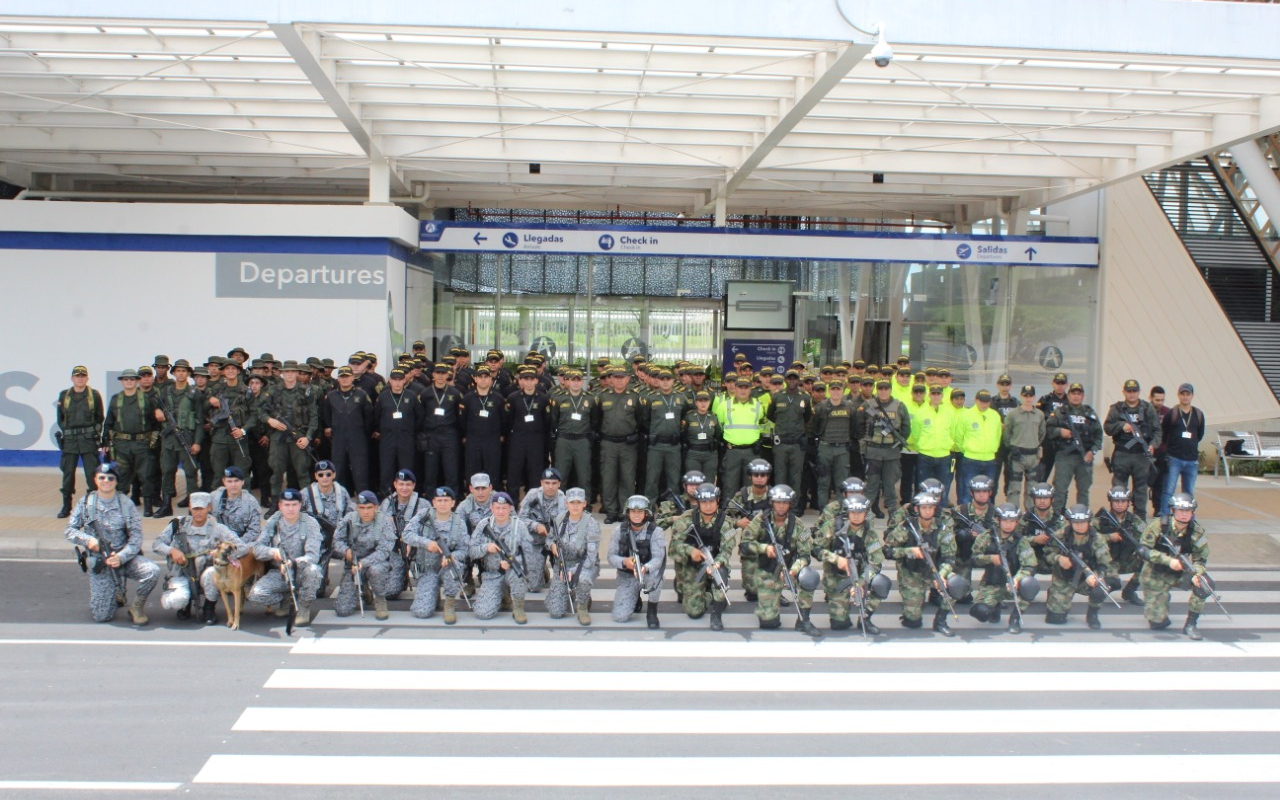 La Fuerza Pública de Casanare se entrena en un ensayo de plan de contingencia contra actos de interferencia ilícita