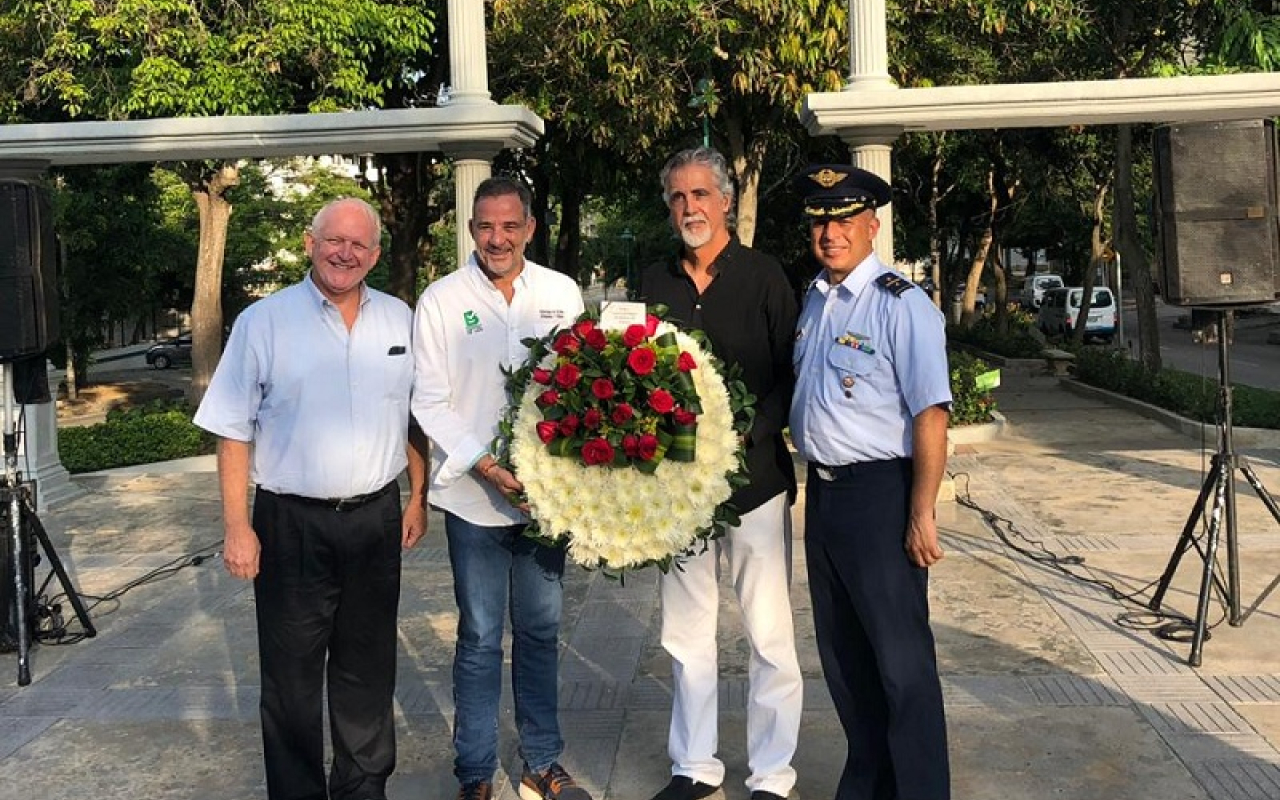 El CACOM 3 participó de la conmemoración de los 95 años del accidente aéreo del Tolima A -16