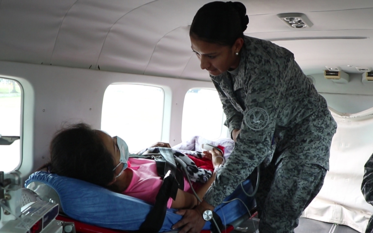 La historia de Laura, una de las primeras beneficiarias del puente aéreo humanitario en el Meta
