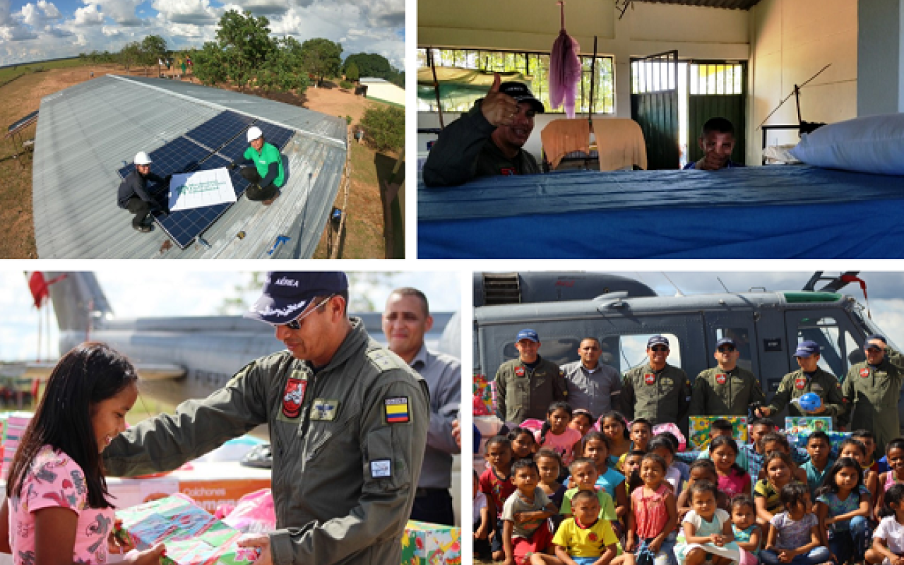 Niños internados de Vichada e Indigenas de Guainía disfrutan de energía eléctrica gracias a proyecto de paneles solares