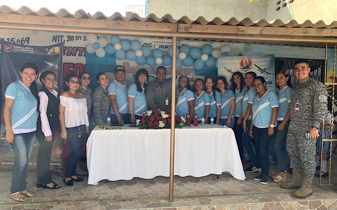 Alas de esperanza fueron desplegadas para el Colegio George Washigton, en Malambo
