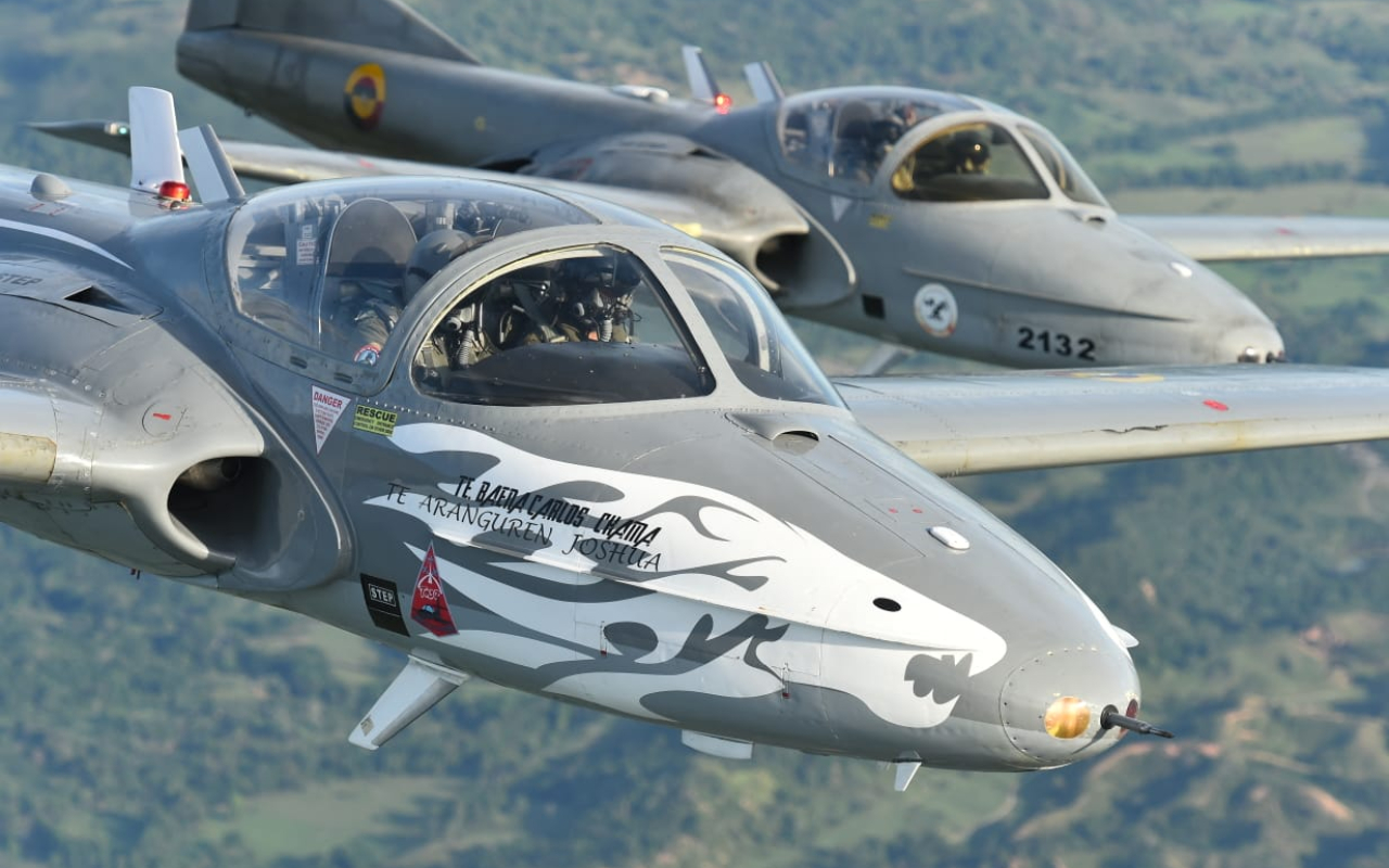 Aeronaves del Comando Aéreo de Combate No 1 participan en la Feria Aeronáutica Internacional 2019