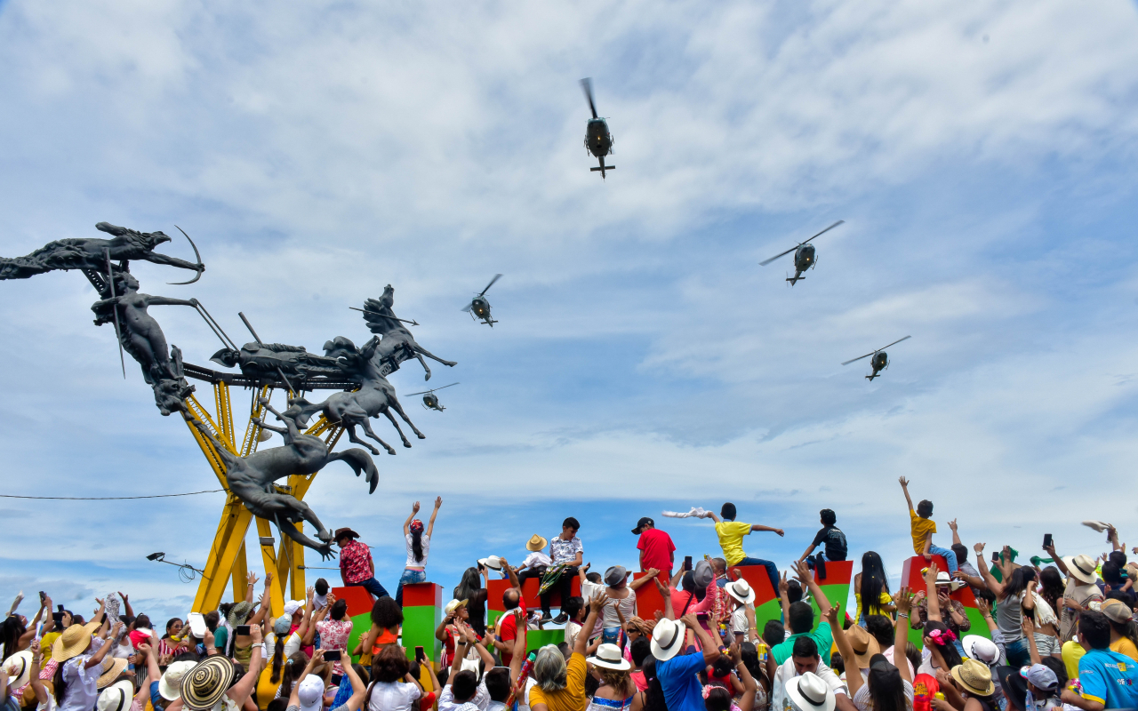 Fuerza Aérea celebró por lo alto sus 100 años,  en el Tolima y Huila 