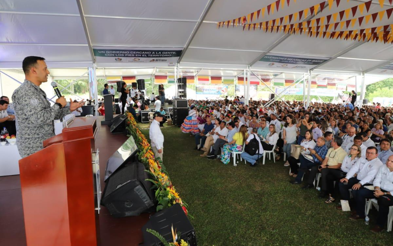 Fuerza Aérea Colombiana presente en la rendición de cuentas en el departamento del Tolima.
