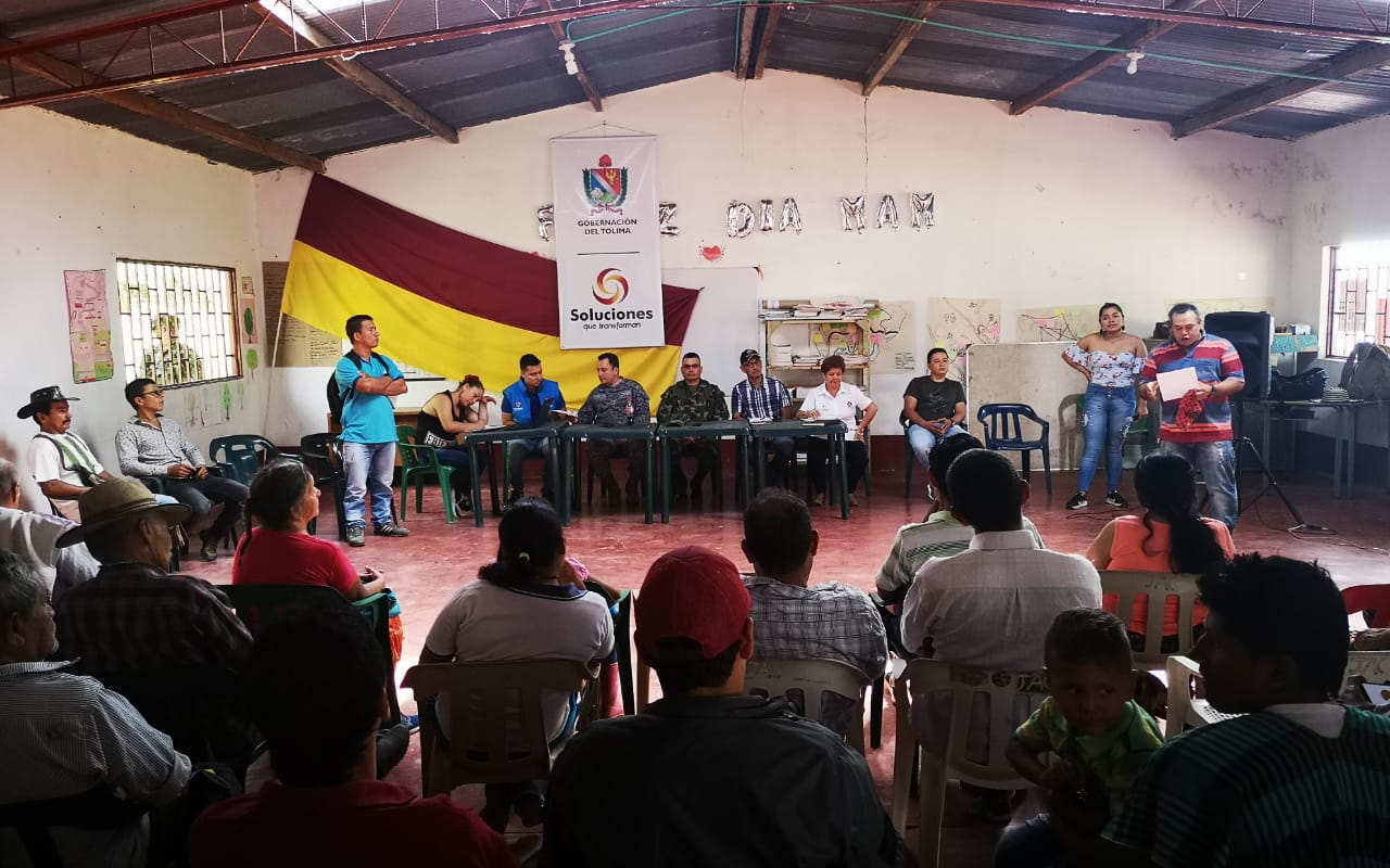 De forma articulada entidades del Estado apoyan proyecto  “mi vereda  modelo” en la vereda la Esmeralda.