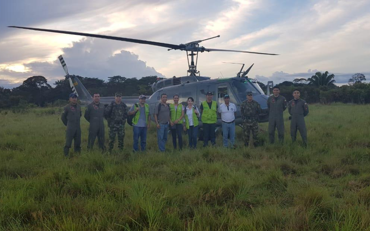 Fuerza Aérea Colombiana completó la sexta Jornada de Pagos a campesinos del programa de sustitución de cultivos ilícitos en Vichada 