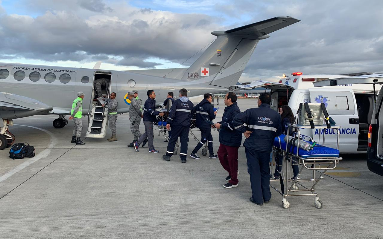 Fuerza Aérea colombiana salvaguarda la vida de adultos mayores