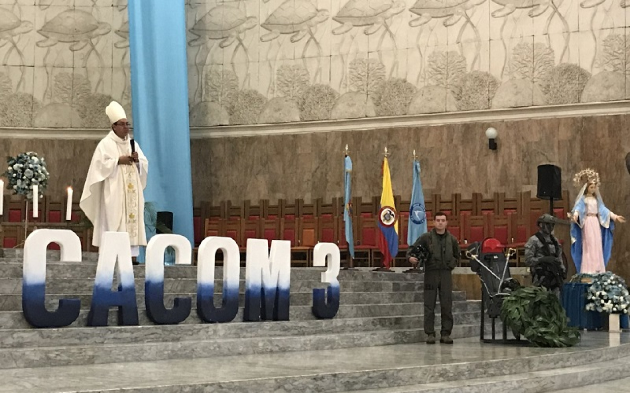 Con una Eucaristía, inicia la conmemoración del Cuadragésimo Segundo Aniversario del CACOM 3