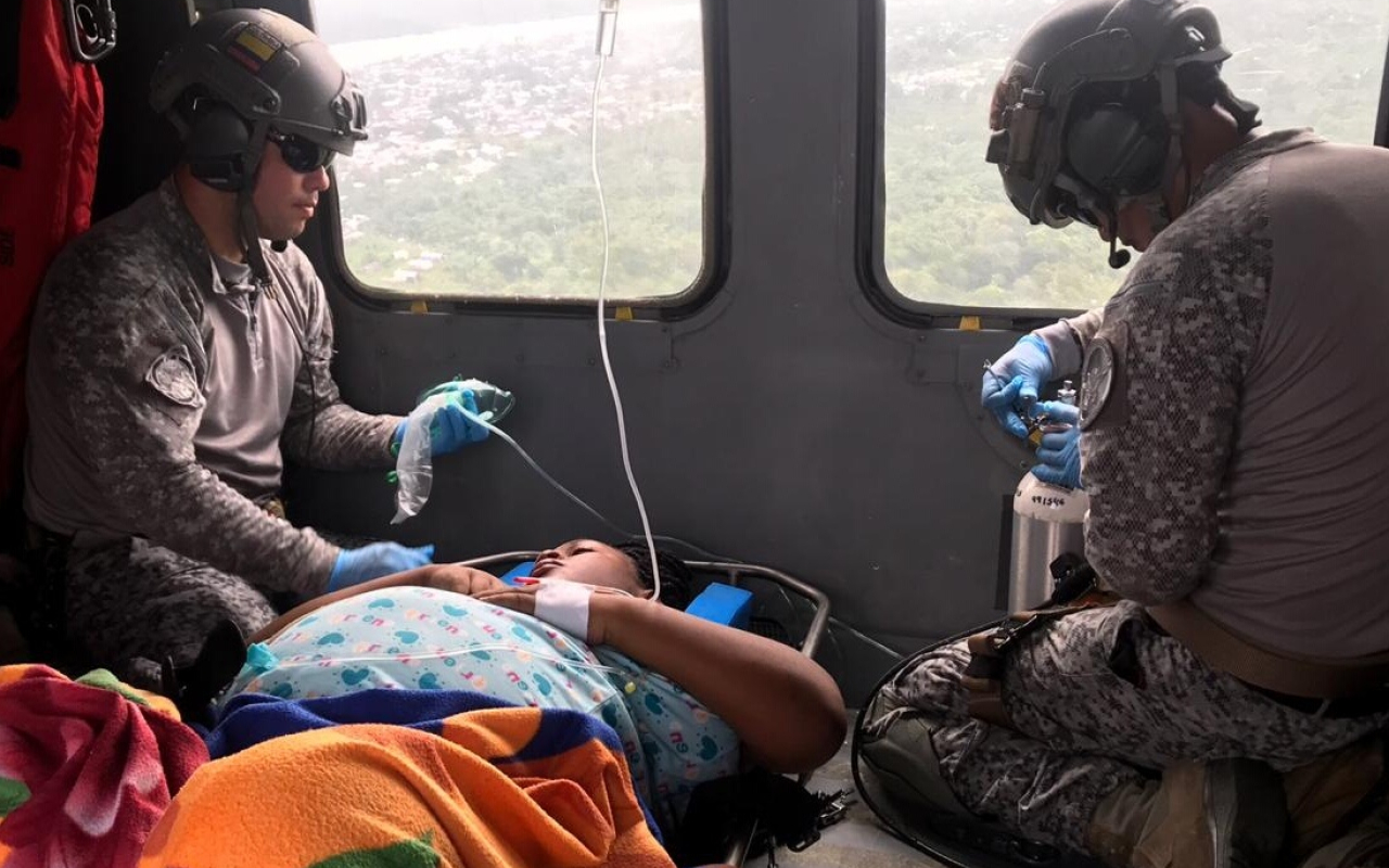 Dos Mujeres en estado crítico de embarazo fueron trasladadas en misión humanitaria para salvar sus vidas
