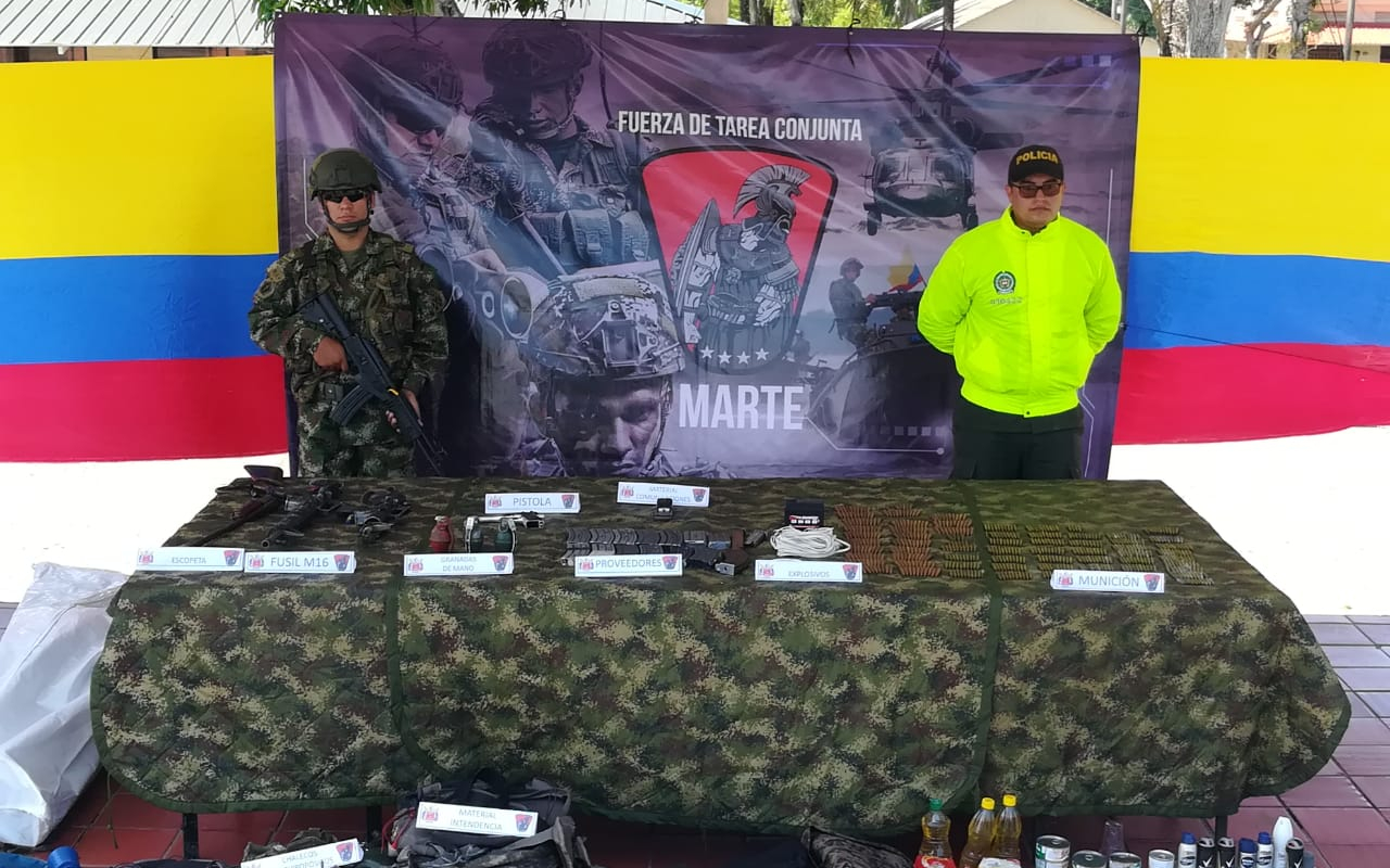 Neutralizados dos integrantes del grupo armado organizado ELN en el sur de Bolívar  