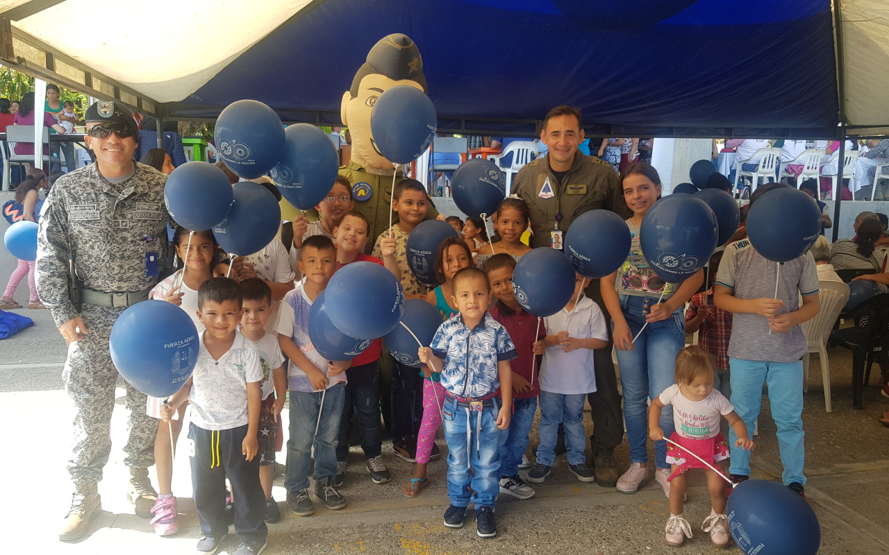 Con el liderazgo de la Fuerza Aérea Colombiana se desarrolló exitosa Jornada de Apoyo al Desarrollo en La Dorada, Caldas