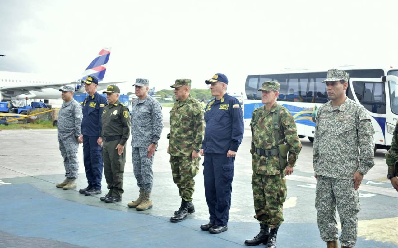 Fuerzas Militares y de Policía realizan consejo de seguridad en San Andrés Islas