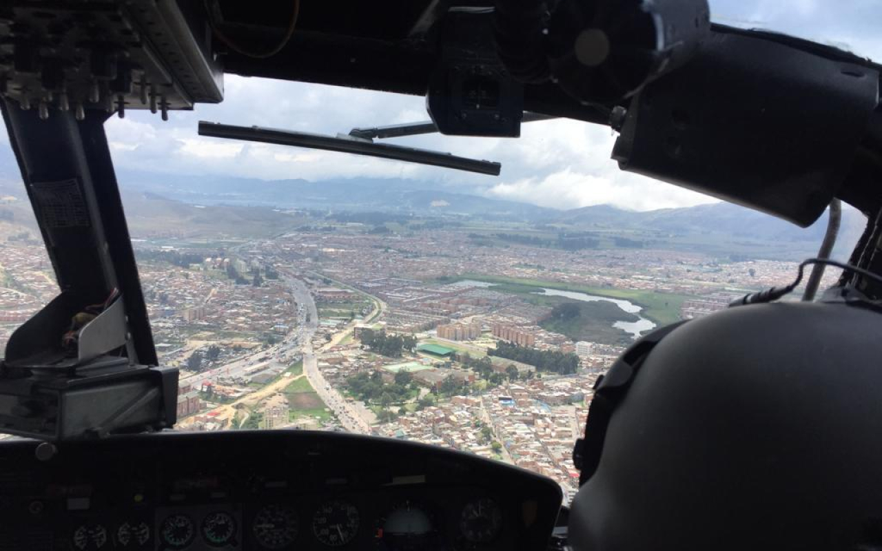 Con patrullajes aéreos es vigilada la capital durante las elecciones 