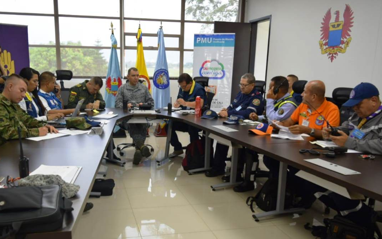 Fuerza Aérea Colombiana participa del Simulacro Nacional de Respuesta a Emergencias en Cali
