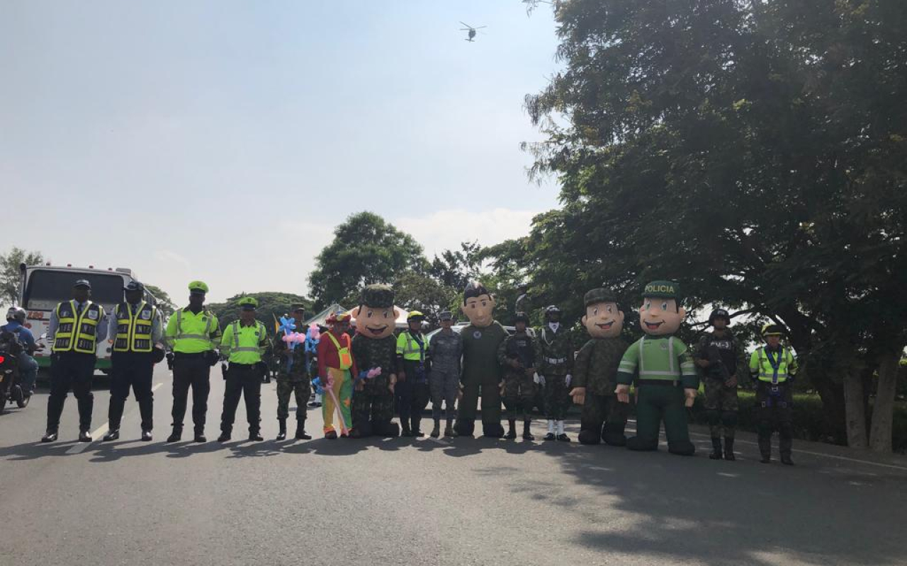 Seguridad en las vías del suroccidente del país