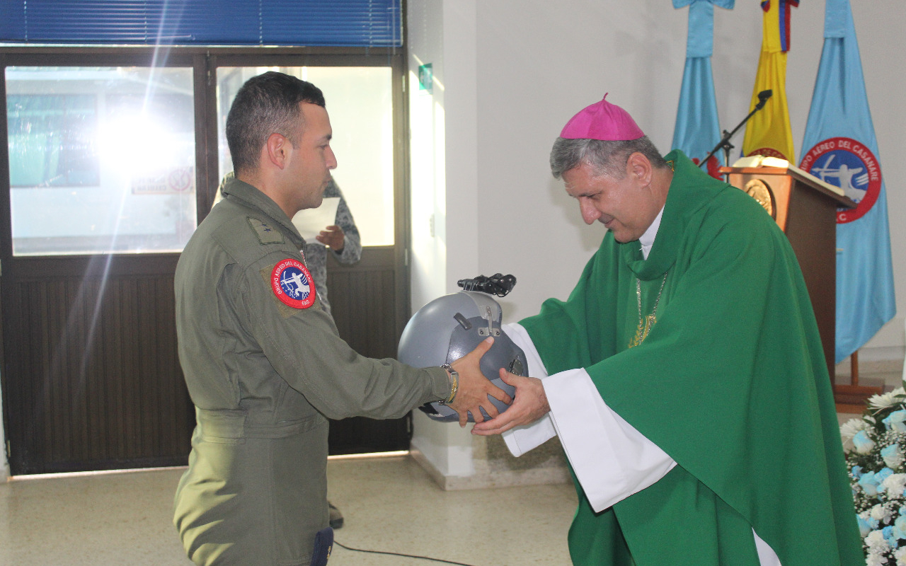 CON SOLEMNE EUCARISTÍA GRUPO AÉREO DEL CASANARE CELEBRA CENTENARIO DE LA FUERZA AÉREA 