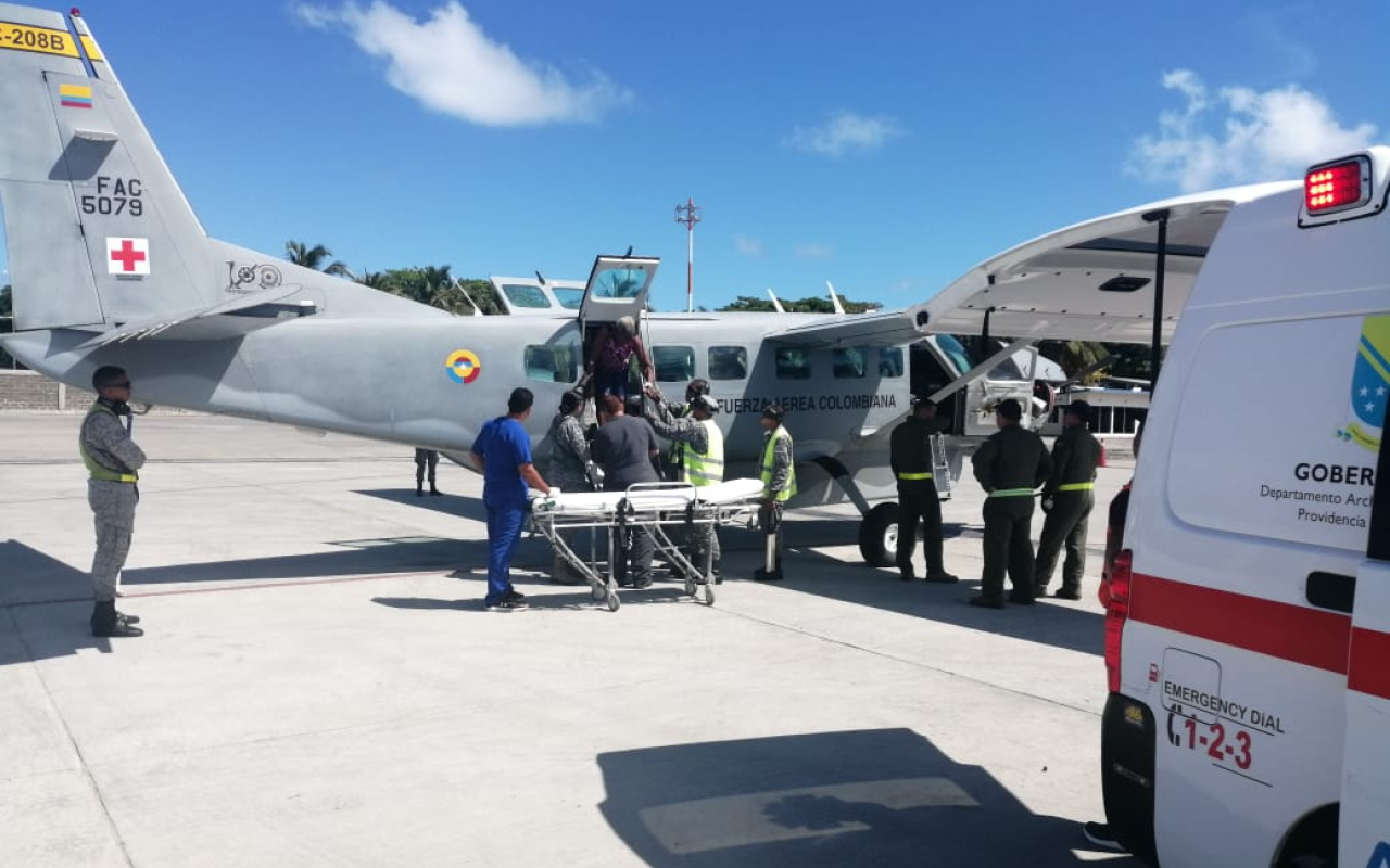 Aeronave Caravan sigue salvando vidas en el Archipiélago de San Andrés, Providencia y Santa Catalina