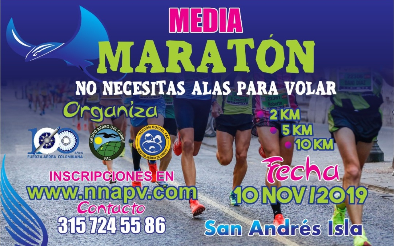 La quinta versión de la carrera atlética 'No necesitas alas para volar' llega este fin de semana a la isla de San Andrés