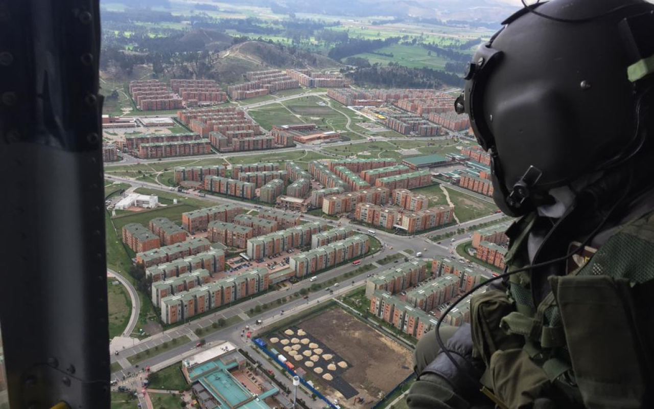 Seguridad y protección por aire y tierra para todos los colombianos de forma conjunta, coordinada e interinstitucional.
