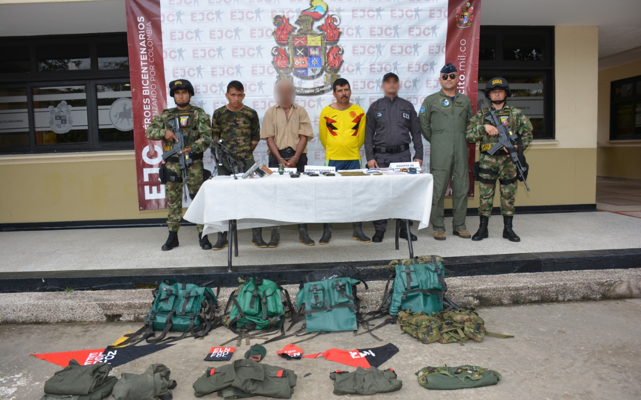 Recuperado menor de edad y dos integrantes del Eln capturados por las Fuerzas Militares en Arauca