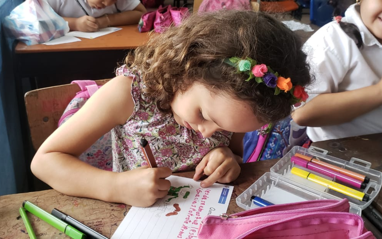 Niños de la vereda de Apiay enviaron cartas a militares y policías para esta navidad