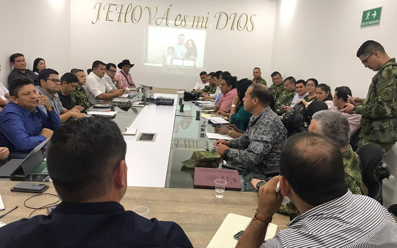 Primer consejo de seguridad con autoridades locales en Yopal