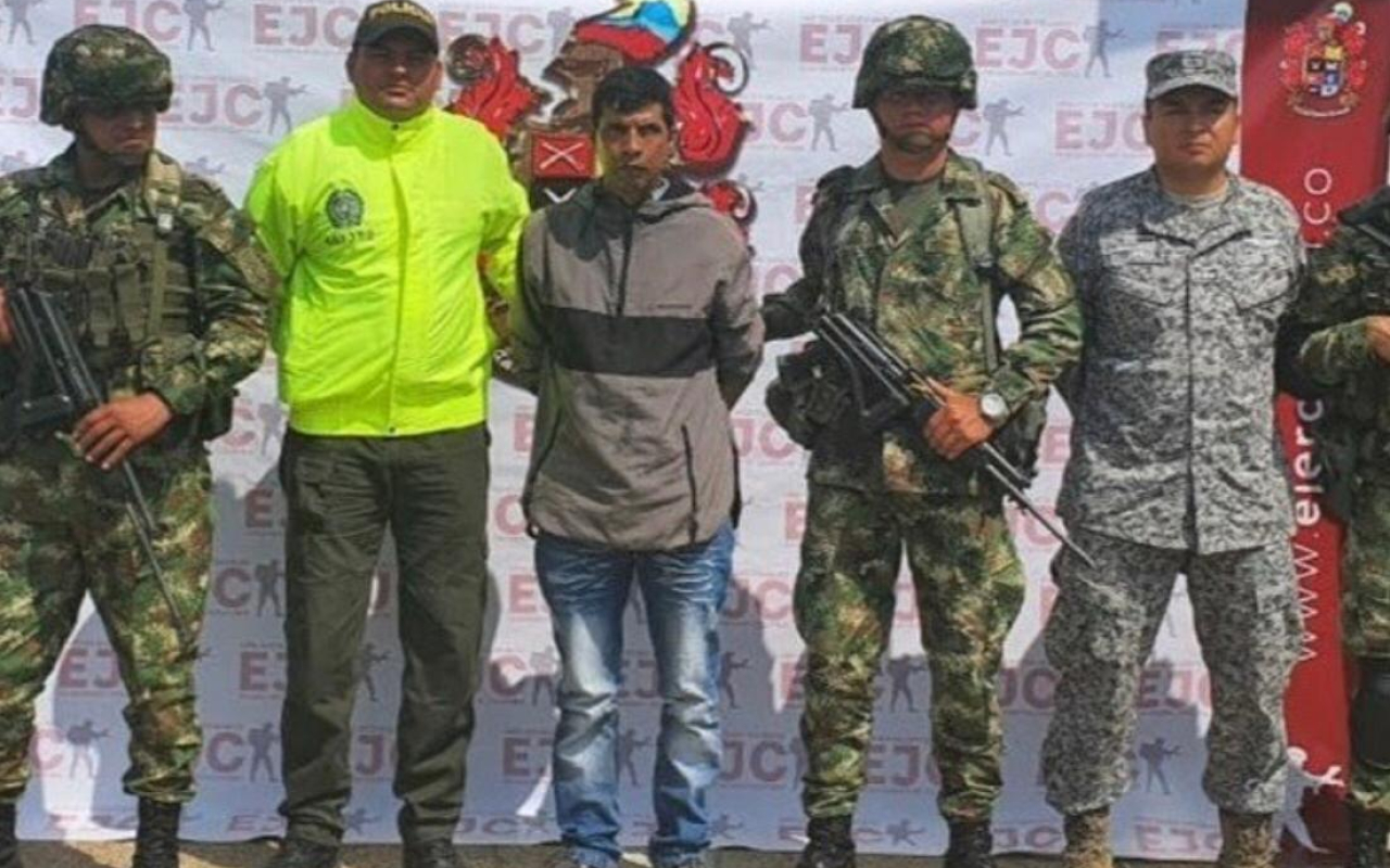Capturan a alias "Guadalupe", cabecilla de la Red de Apoyo al Terrorismo del Eln.
