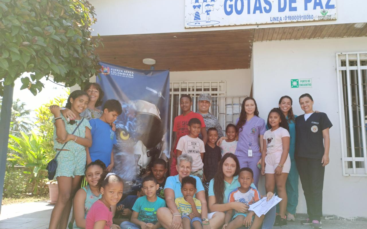 Fuerza Aérea Colombiana realiza jornada de salud a niños y niñas en San Andrés Isla