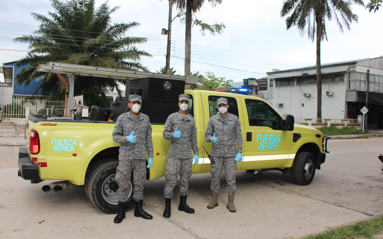 Comunidad amazonense es invitada por su Fuerza Aérea a acatar las medidas durante cuarentena