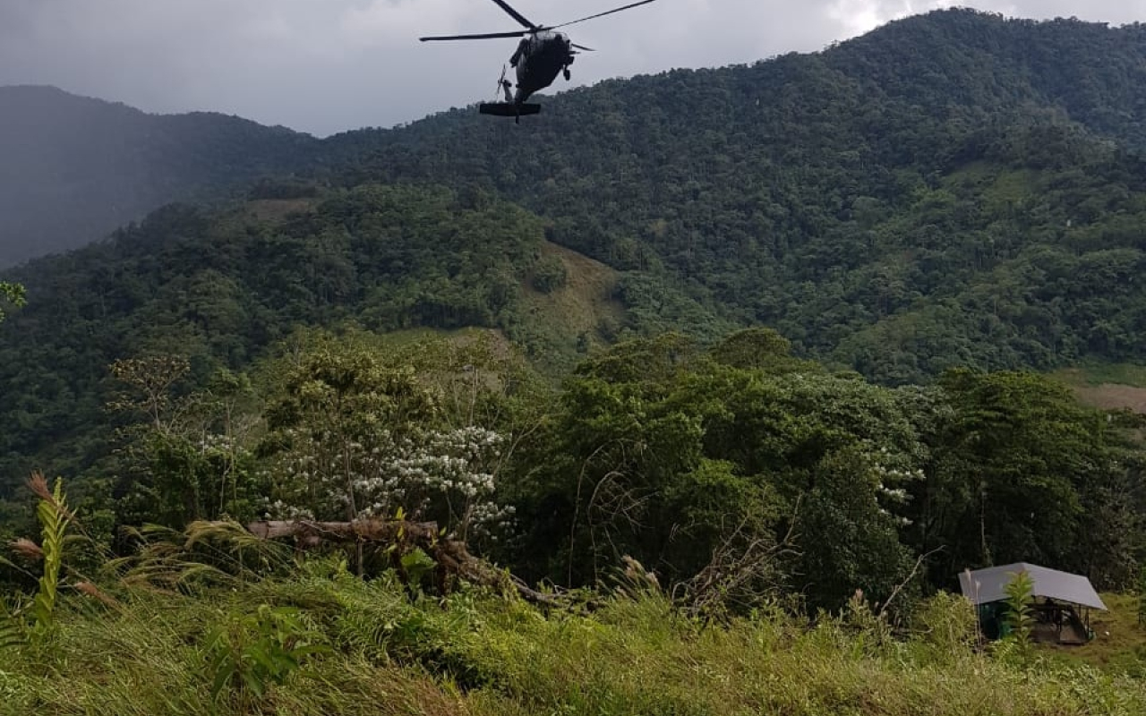 Destruidos 13 laboratorios al servicio del narcotráfico en Chocó