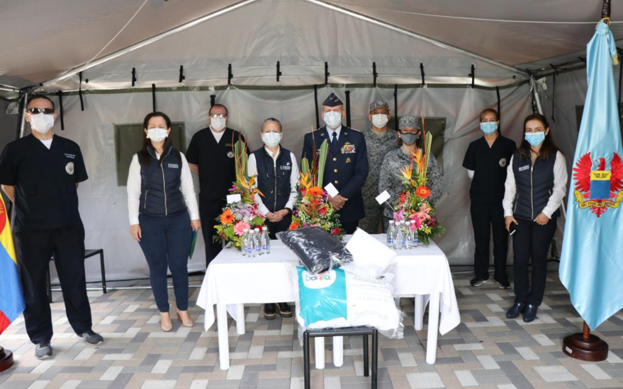 Lencería hospitalaria fue donada por la Asociación FAC Nuestra Señora de Loreto al Dispensario Conjunto