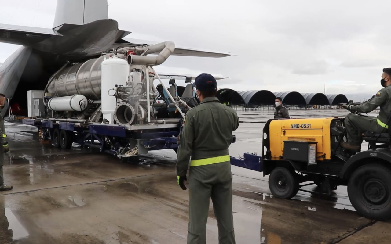 CATAM llevó a cabo simulacro con el Sistema Modular de Extinción de Incendio MAFFS II