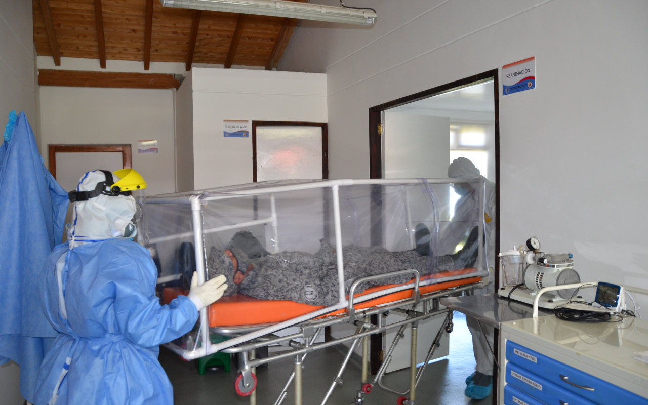 Cápsulas de aislamiento para pacientes con COVID-19 fueron diseñadas en el CACOM- 5