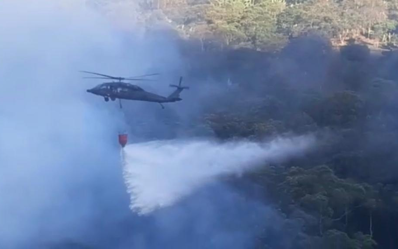 Controlado incendio forestal en el Valle del Cauca