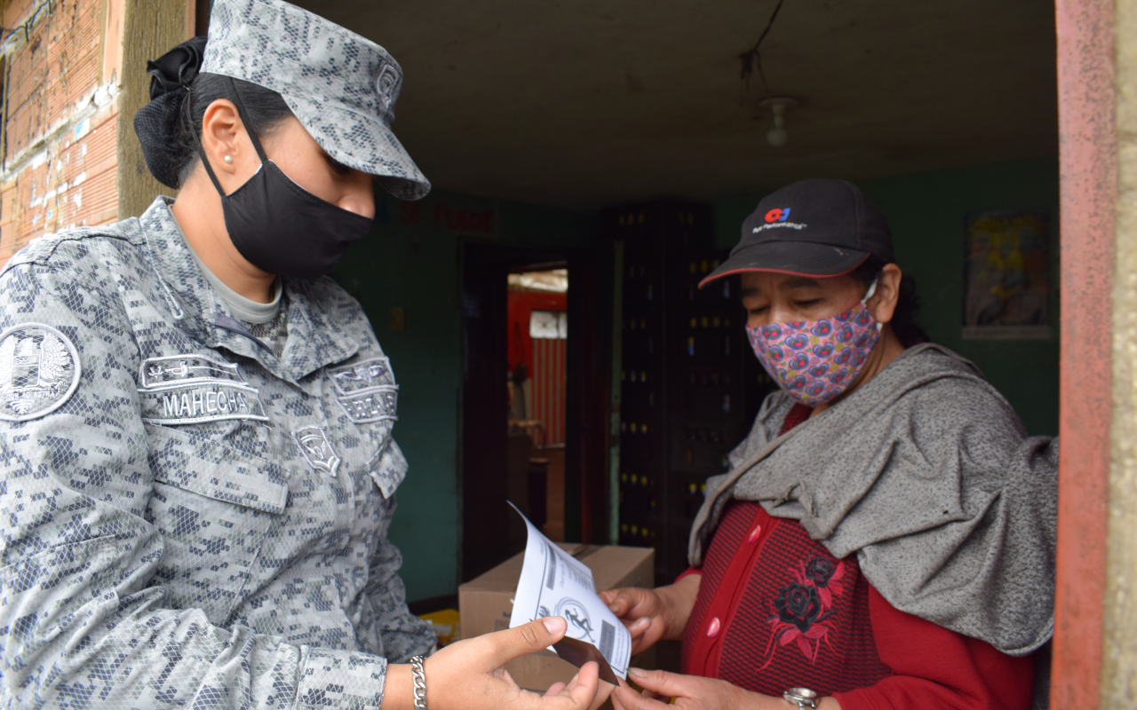  Misiones de entrega de volantes en Tausa Cundinamarca 