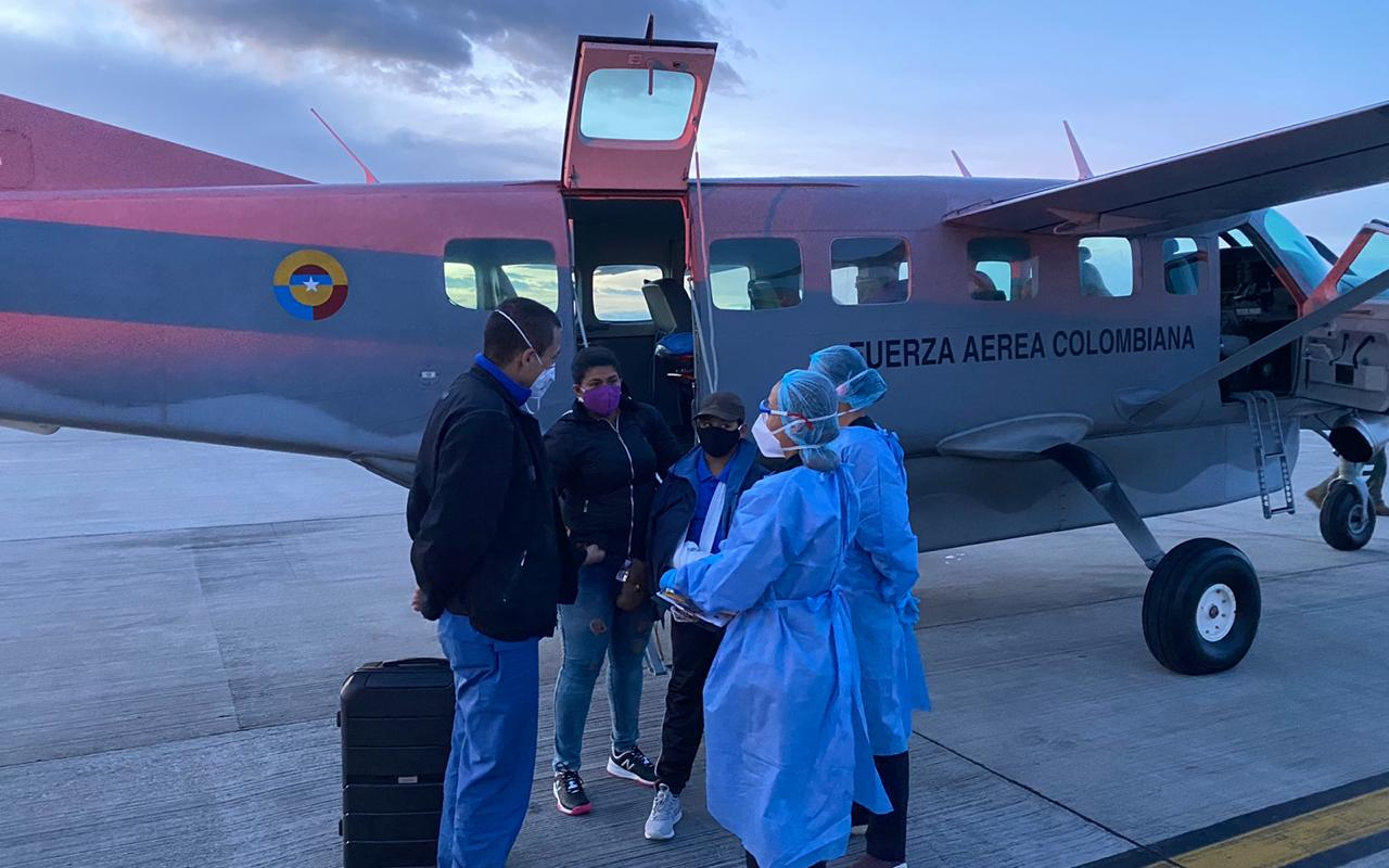 Oportuno traslado aéromedico recibe niño de 11 años del Putumayo
