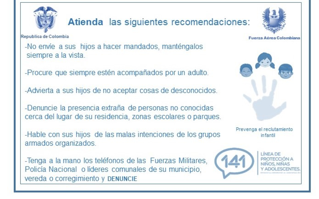 Campaña de Prevención de Reclutamiento en Madrid Cundinamarca